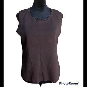 JOSEPH A. QU'EST-CE OUE C'EST SILK? PARIS-LONDON-NEW YORK NWT sizeXL Color:Brown